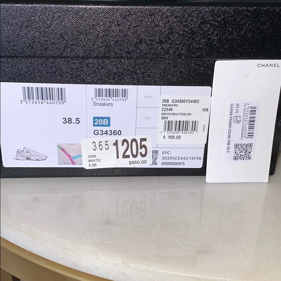 COPY - Chanel Sneakers White/Multicolor 🌈 Size 38.5 - Picture 7 of 9
